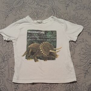 H&M Triceratops Graphic Tee - White